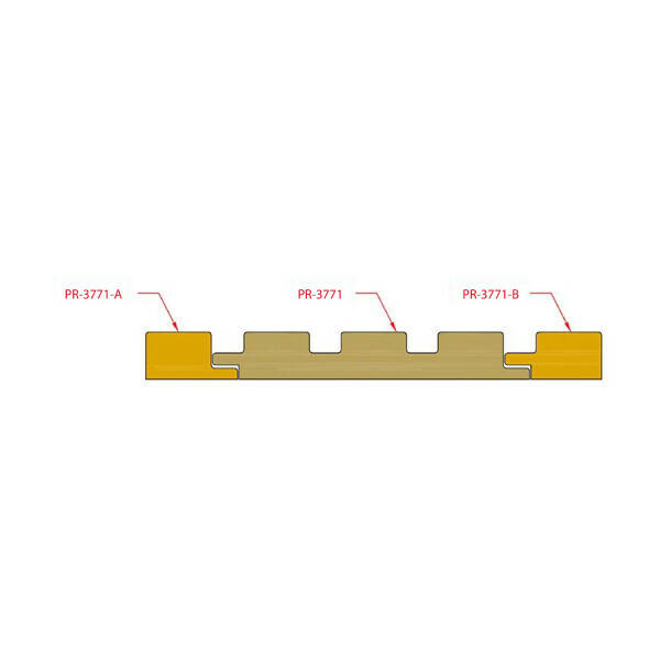 PR03771-B Унідекор (Кінець до стінової панелі) 723 - Чорний шовк - Фото 4