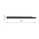 Стеновые панели LB-2250-А Унідекор (Начало к стеновой панели) 726 - Темно-сірий шовк - Photo 3